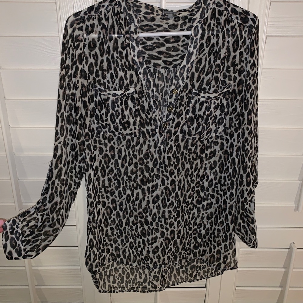 Leopard dressy shirt